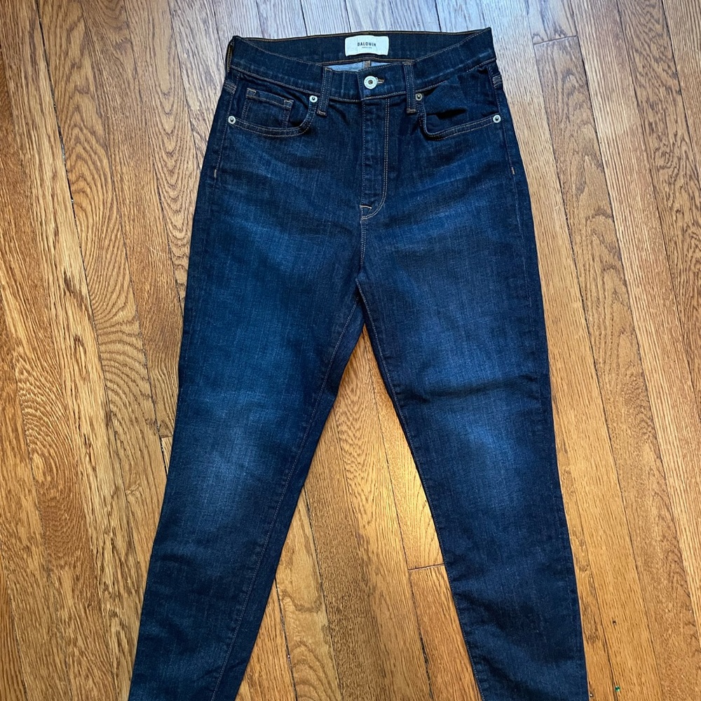 Baldwin size 27 women’s crop jeans in dark wash